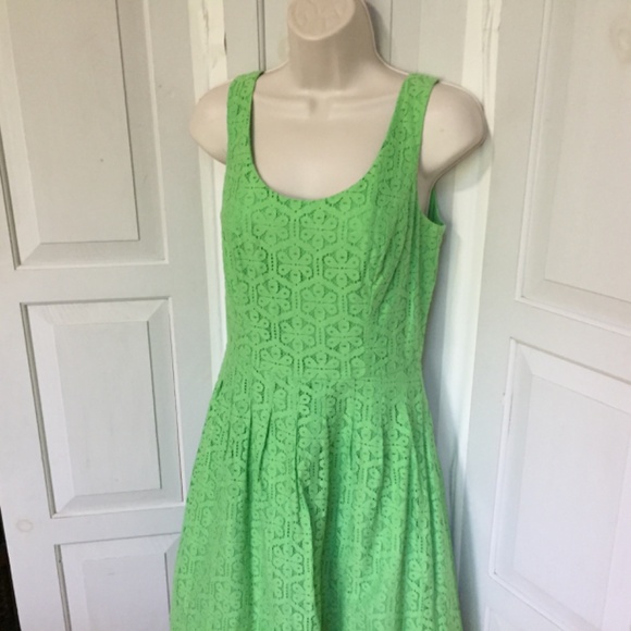 Lilly Pulitzer Green Lace Mini Dress - Picture 9 of 16